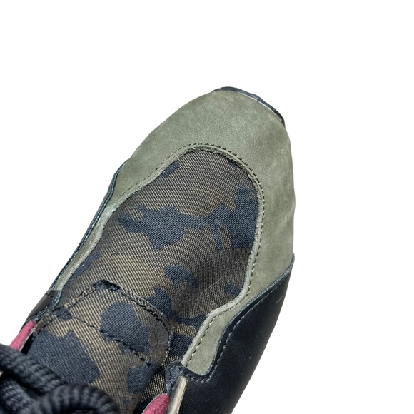 Steve Madden cliff olive patchwork Cami lace up sneaker 8.5 - Picture 7 of 7